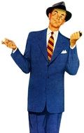 retro image of a man in a business suit