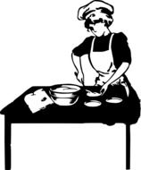 Baker drawing