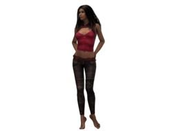 3d graphic lady