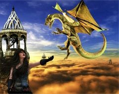 dragon near the princess
