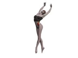 digital dancing ballerina