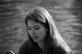 romantic young woman shot