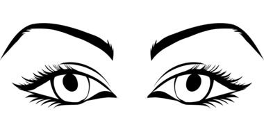 Eyes Female as a drawing