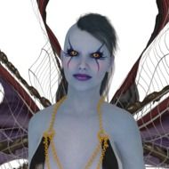 punk girl, render