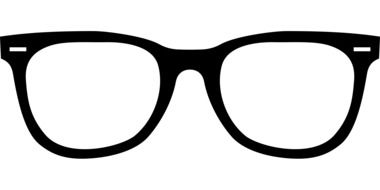 black vintage Fashion Glasses, drawing