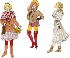 Fashion clothes on a females