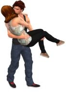 graphic romantic couple