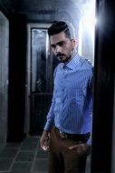 Fashion Man Model and light