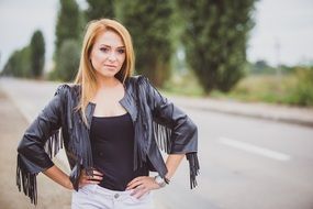 portrait of a beautiful woman in make-up