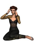 Woman with headache clipart