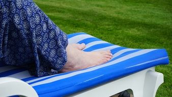 bare woman Feet, Relaxation
