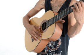 rock guitar player