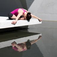 meditating female yogi