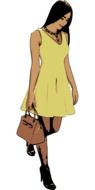 Girl in the yellow Dress