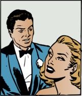 graphic image of a couple in retro style