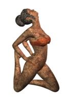 isolated stone figure