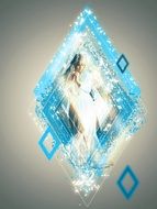 fantady clipart of the woman and diamonds