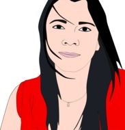 sketch of a woman portrait