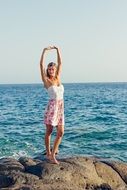 Woman on a summer vacation