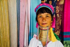 Asian women with long necks in Thailand