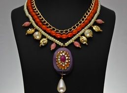 Colorful indian jewelry as decoration