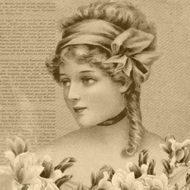 vintage portrait of an actress