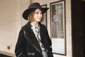 stylishly dressed woman in the street