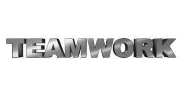 clipart of teamwork inscription