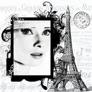 Audrey Hepburn Actress drawing