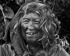 Old smiling woman