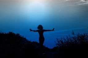 digital silhouette of s woman