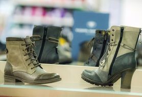 Shoes made of leather