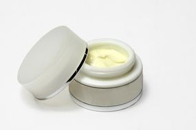 body cream on a white background