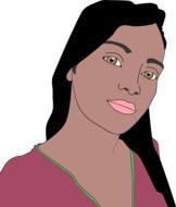drawing of a black woman