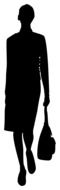 Business Woman Silhouette drawing