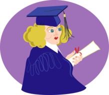 drawing magistrate with a diploma in hand