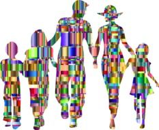 color family silhouettes