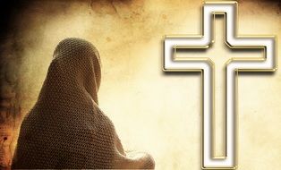 Woman Pray Cross