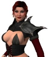 Beautiful posing woman clipart