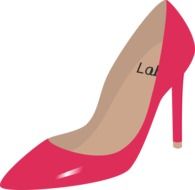 clipart of Beautiful fashionable shoe