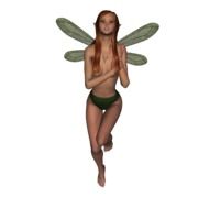 naked girl with wings