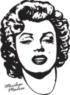 clipart of the merilyn monroe