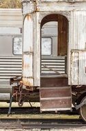 White antique train