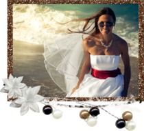 bride in sunglasses