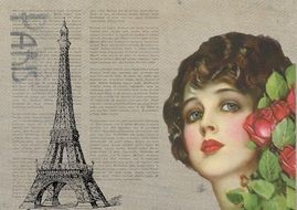 Vintage French scrapbook