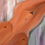 Act Female Sensual Erotic drawing