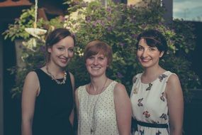 portrait of three sisters