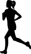 Icon of running human