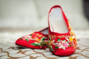 Chinese Wedding Red Shoes