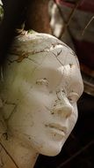 broken mannequin head